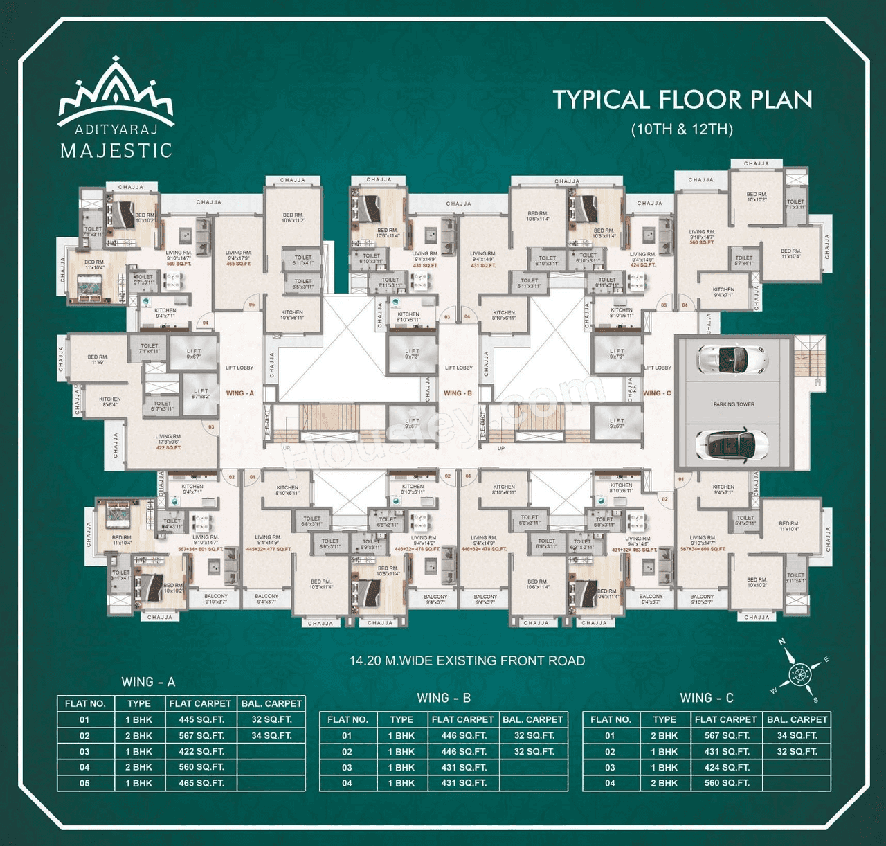 Adityaraj Majestic Floor plan 9