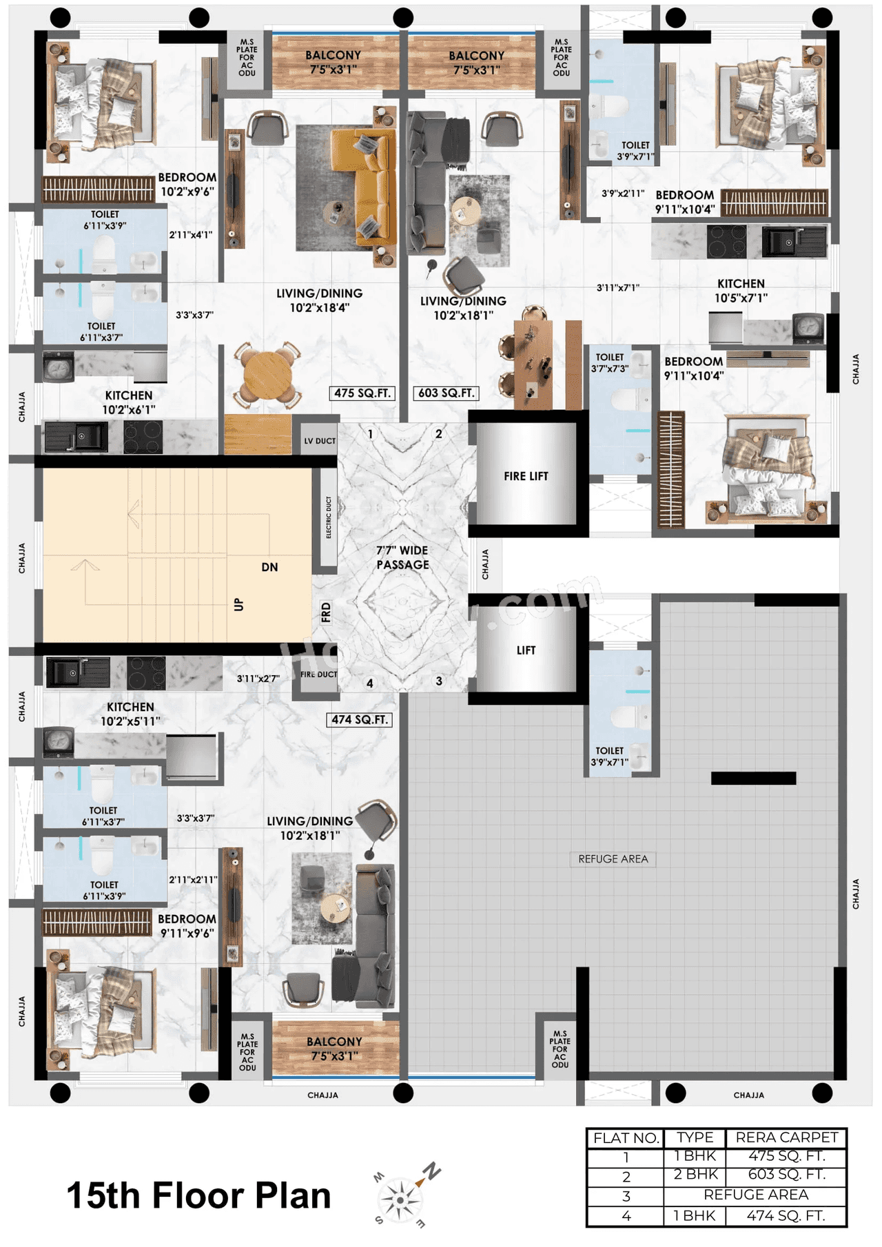 Adityaraj Midtown Floor plan 3