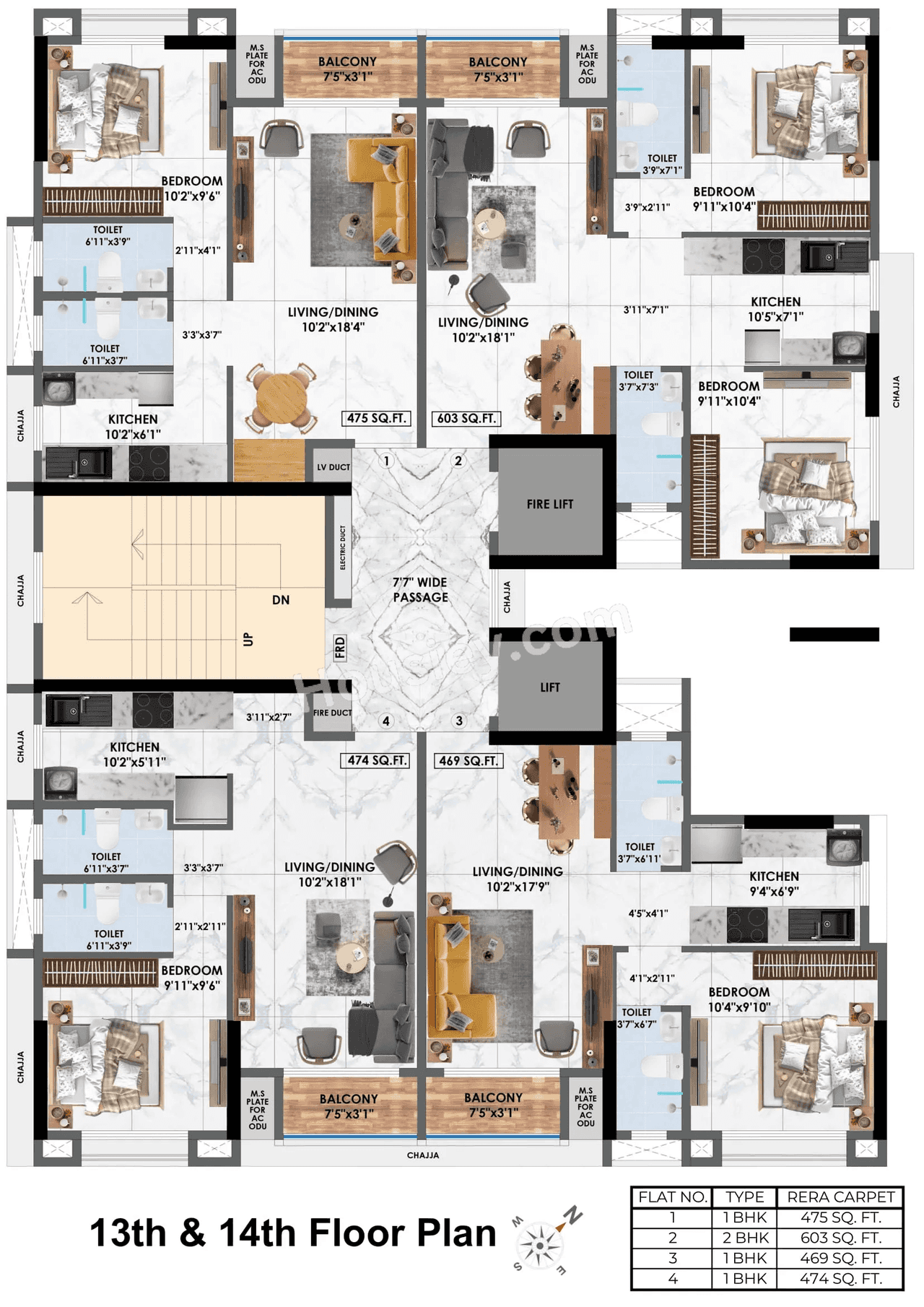 Adityaraj Midtown Floor plan 7