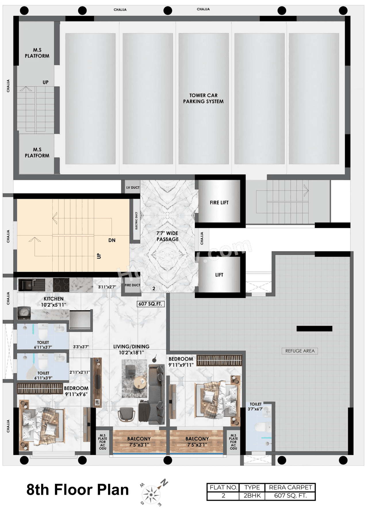 Adityaraj Midtown Floor plan 8