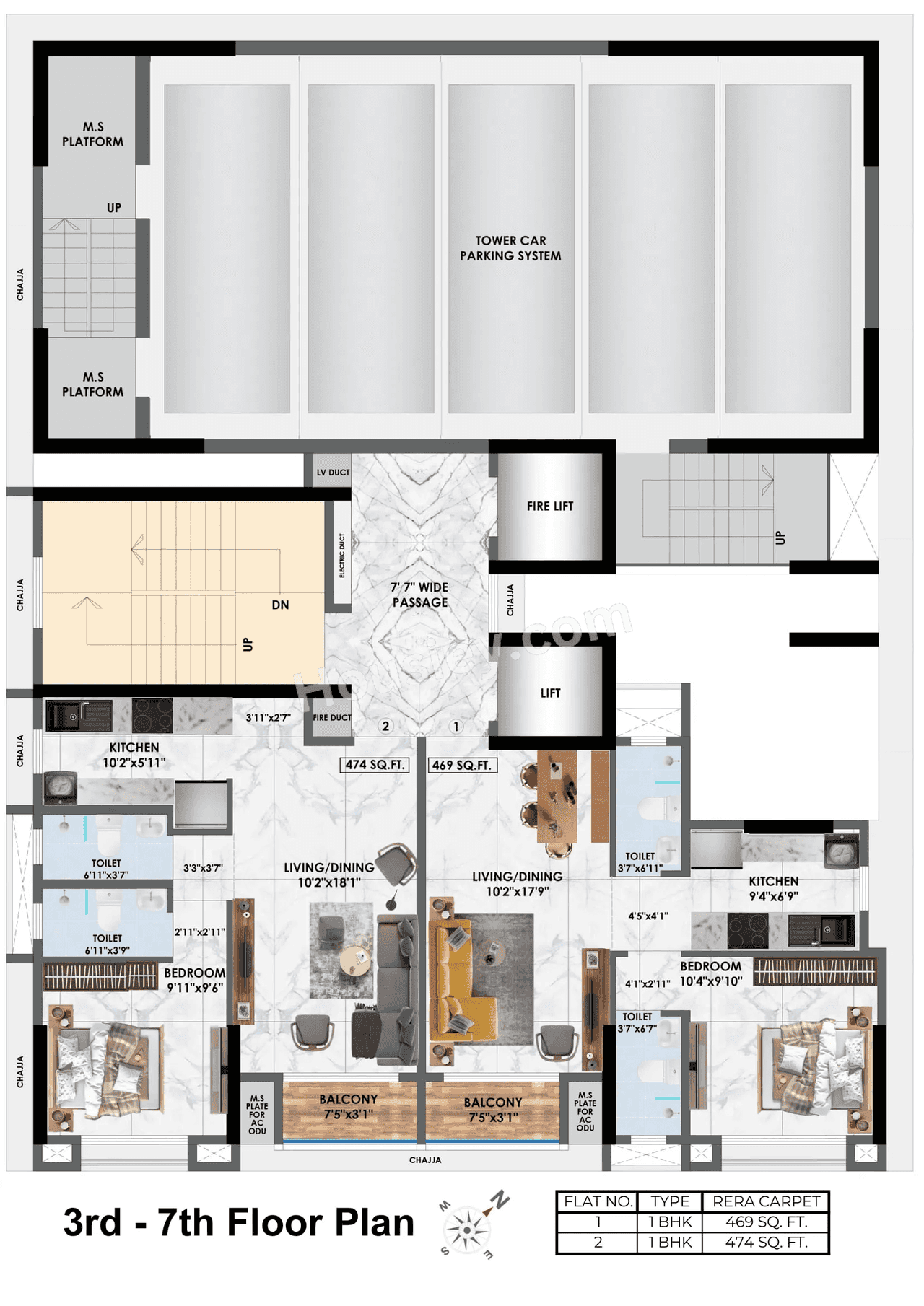 Adityaraj Midtown Floor plan 9