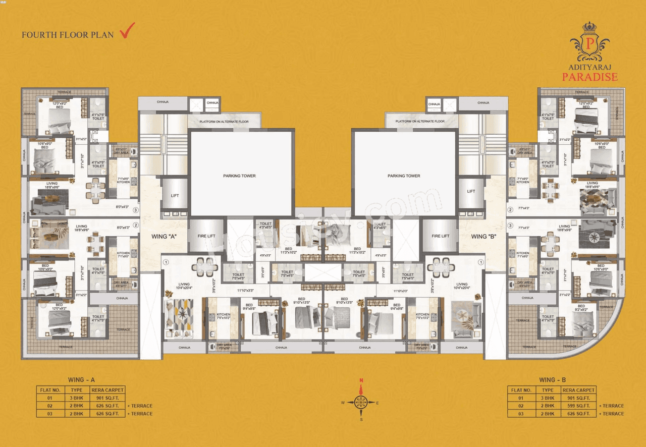 Adityaraj Paradise Floor plan 4