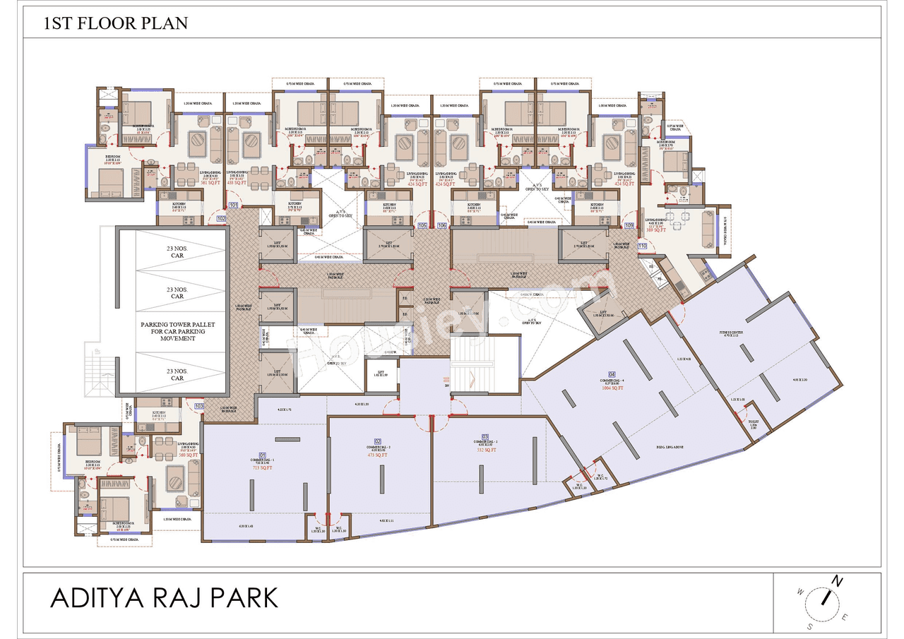 Adityaraj Park Floor plan 1