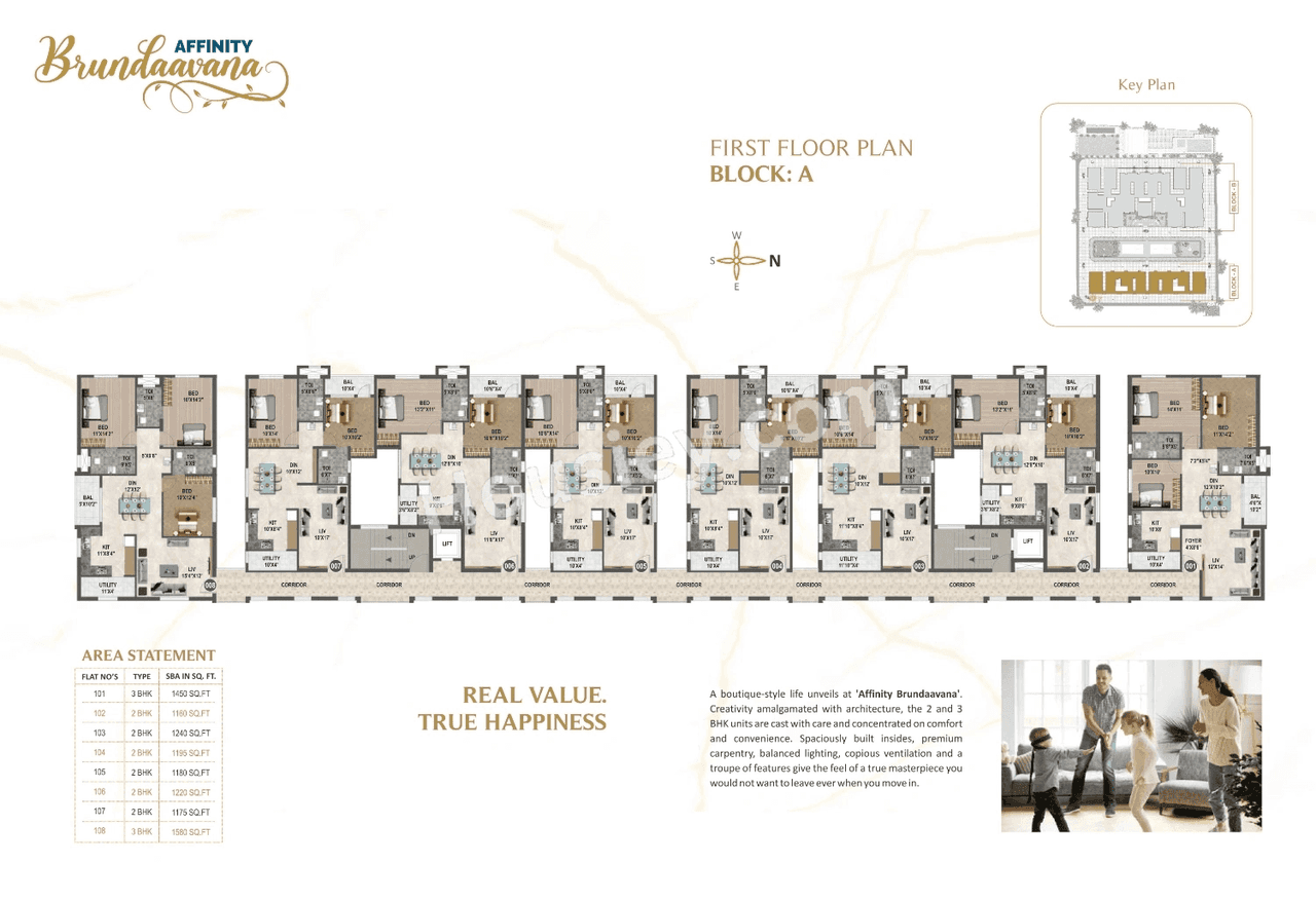 Affinity Brundaavana Floor plan 1