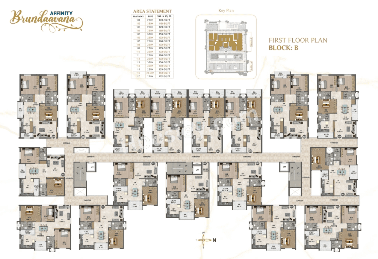 Affinity Brundaavana Floor plan 3