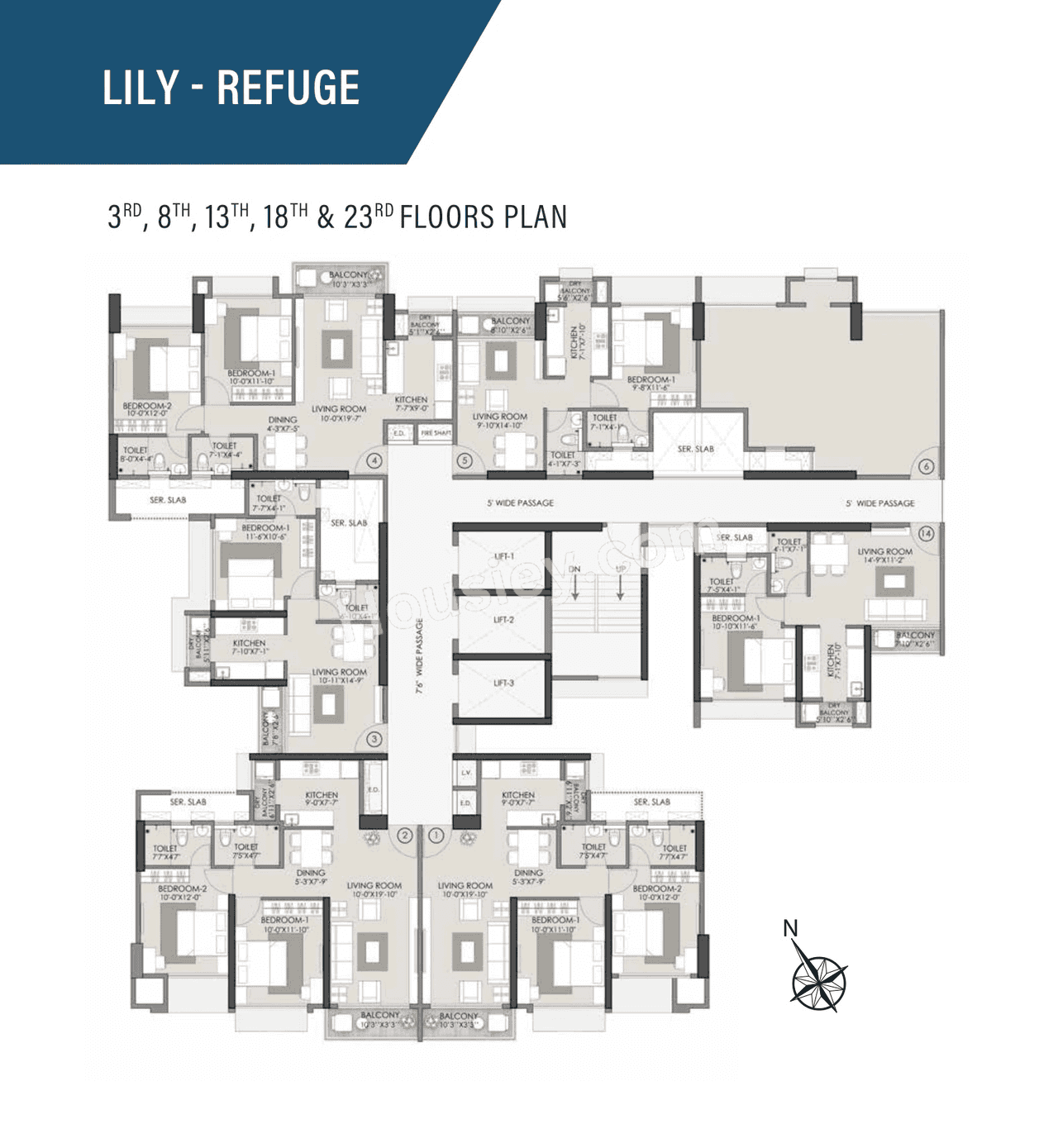 Ajmera One Kalyan Floor plan 3