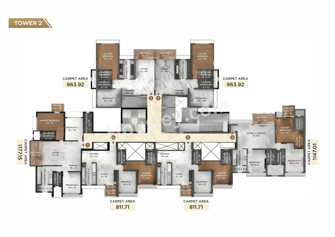 Ajwani Prissa Pratham Floor plan 2