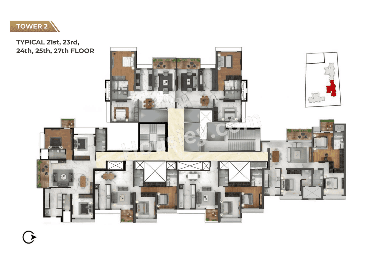 Ajwani Prissa Pratham Floor plan 4