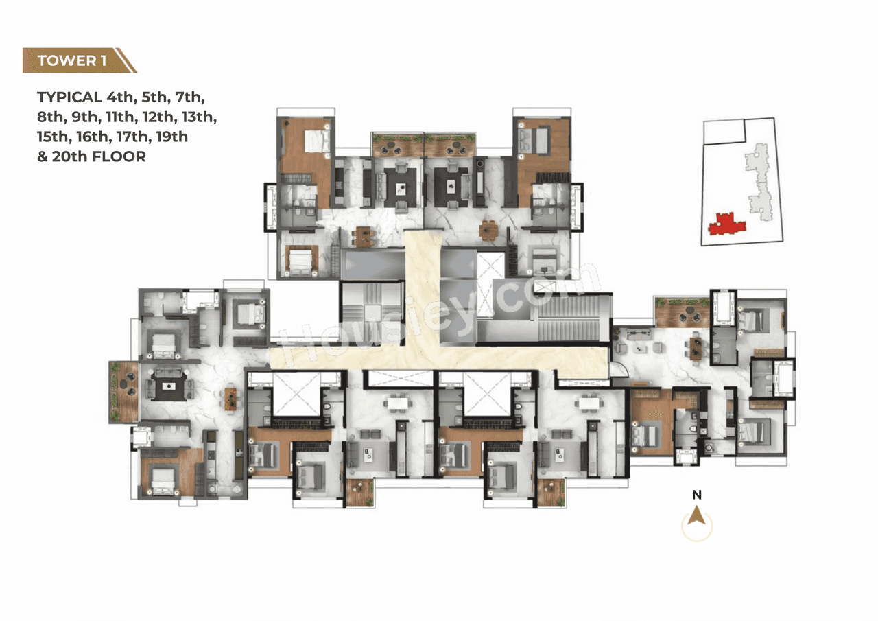 Ajwani Prissa Pratham Floor plan 5