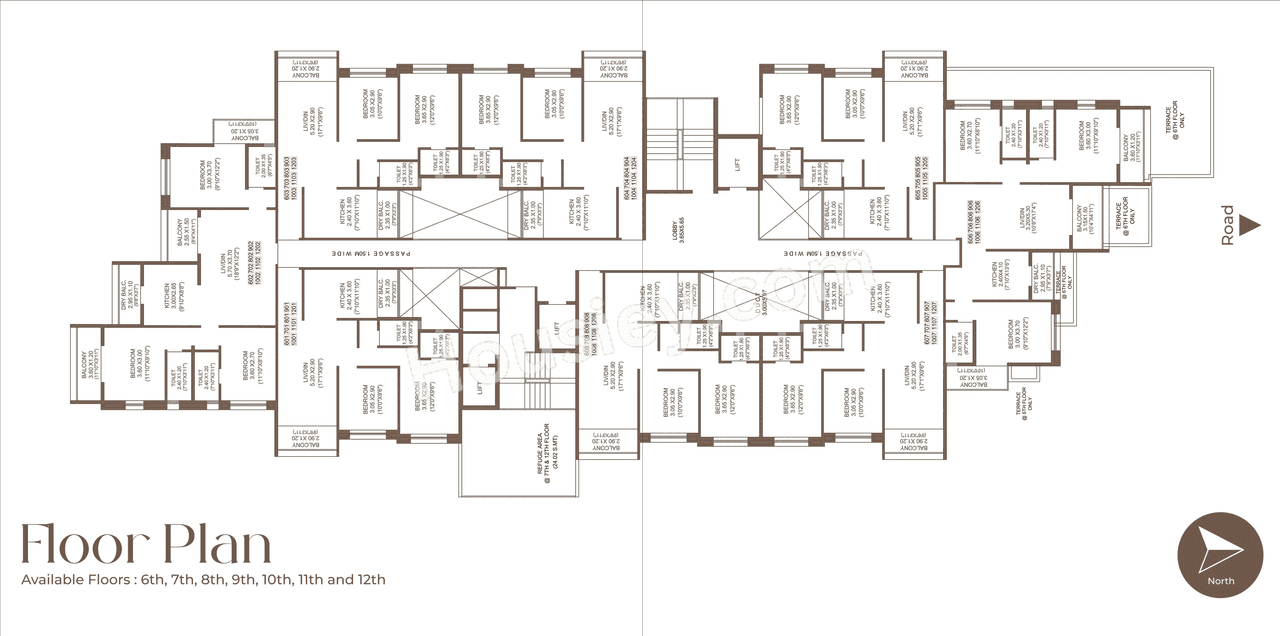 Akruti Skyrise Floor Plan