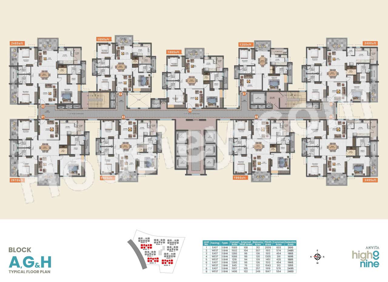 Anvita High 9 Floor plan 1