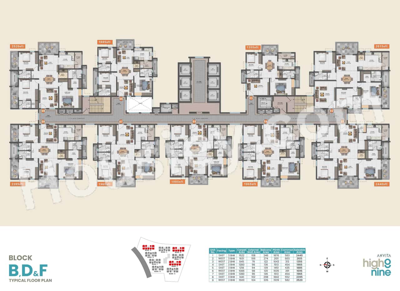 Anvita High 9 Floor plan 2