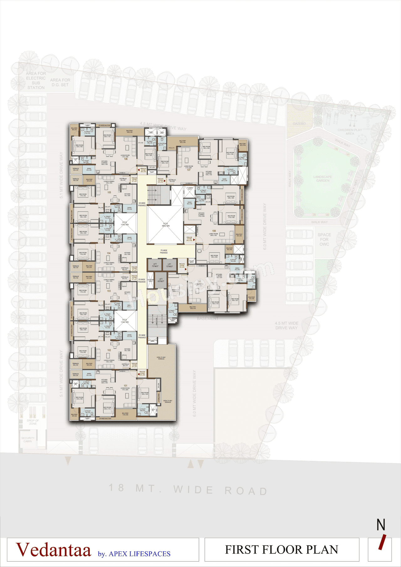 Apex Vedantaa Floor plan 1