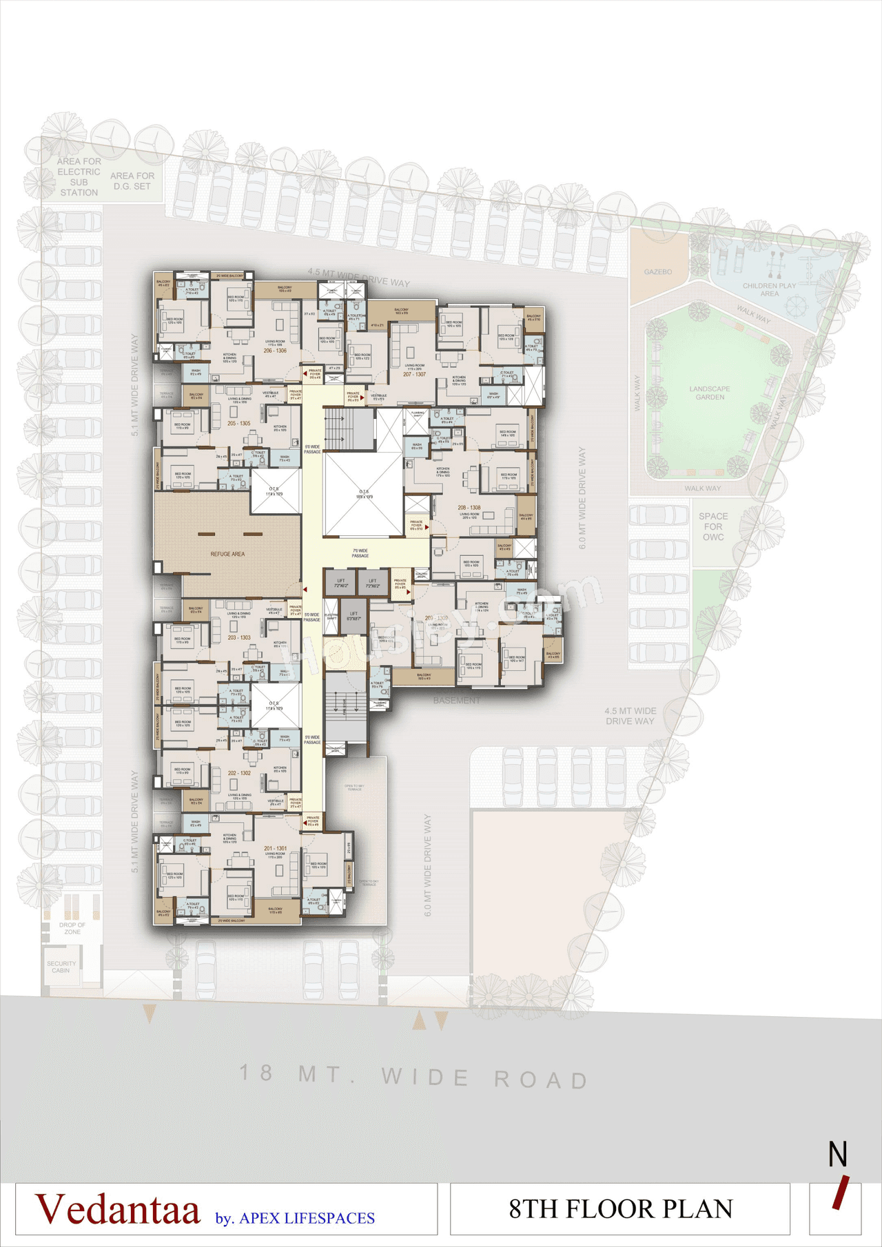 Apex Vedantaa Floor plan 3
