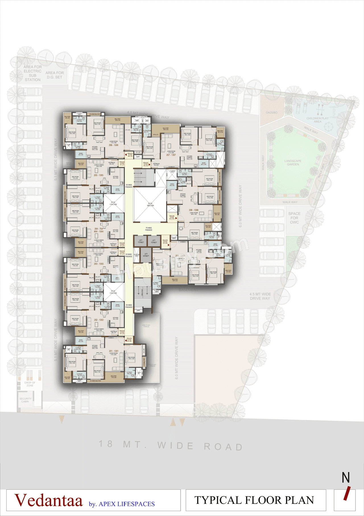 Apex Vedantaa Floor plan 4