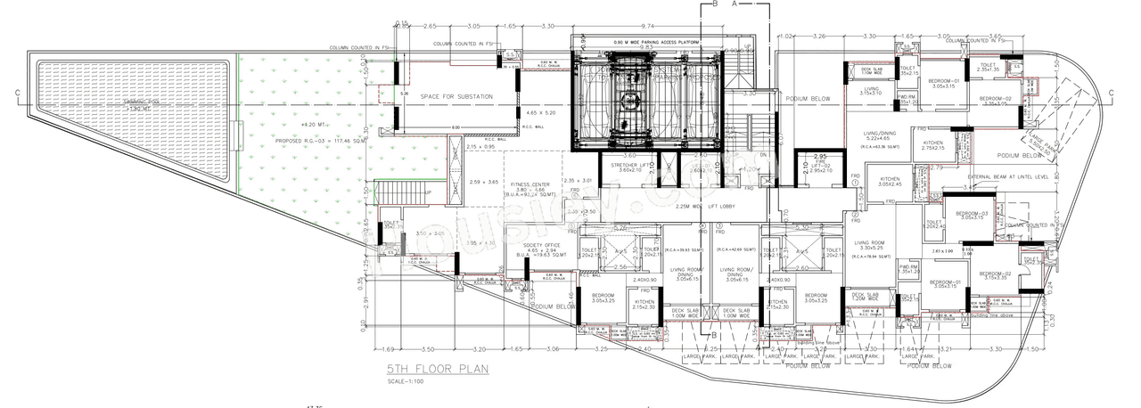 Arihant Aqua Bay Floor plan 2