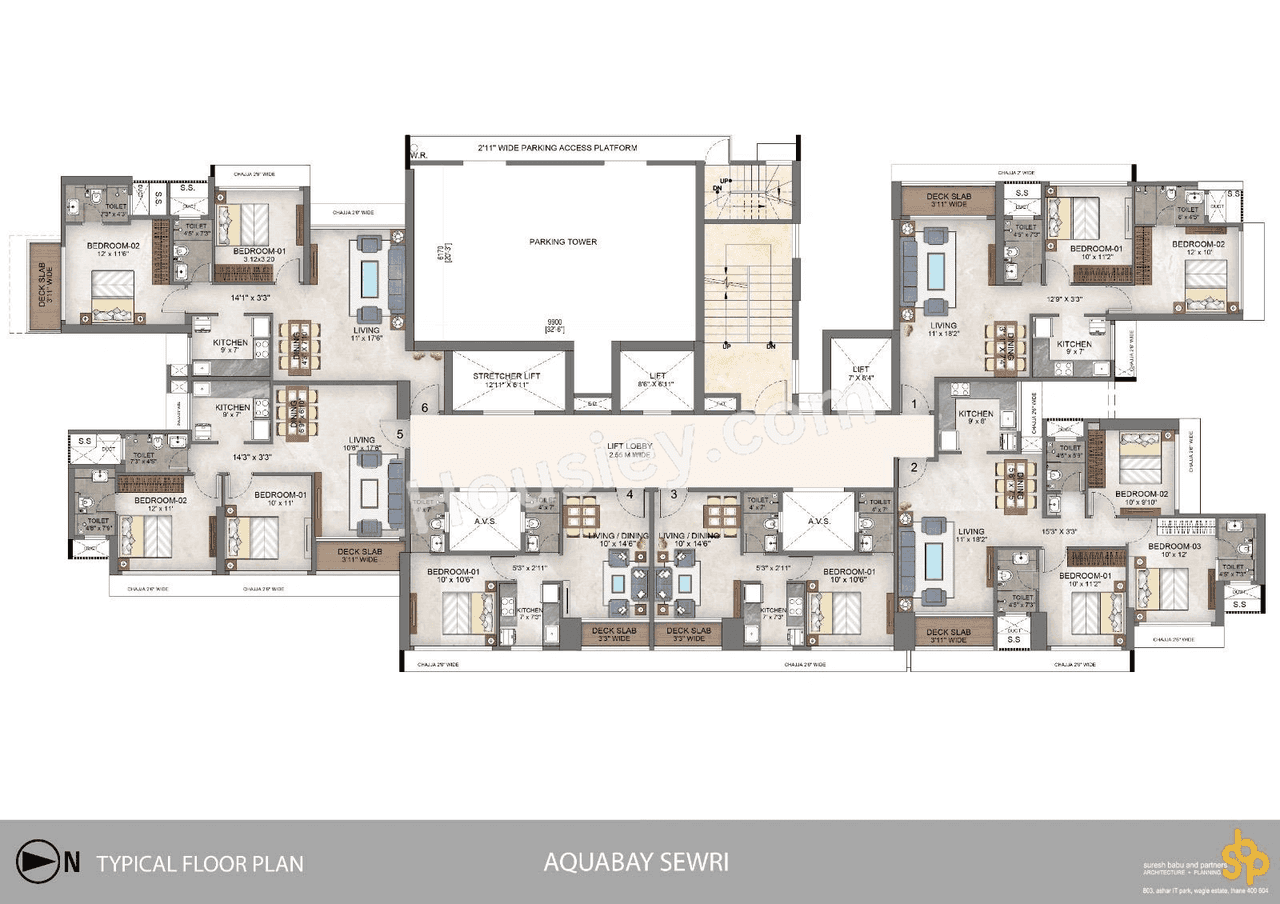 Arihant Aqua Bay Floor plan 3