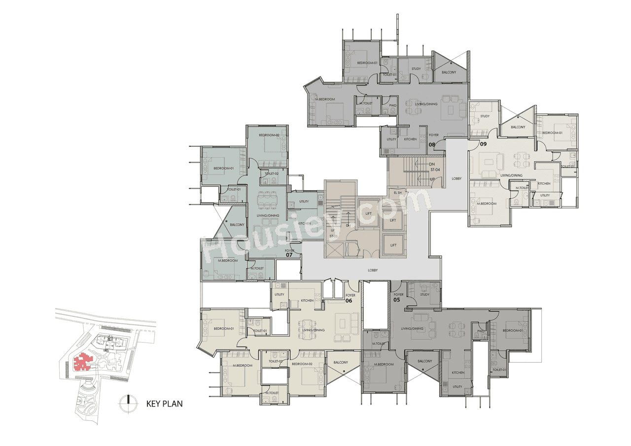 Artismo Millionaire Tower Floor plan 1