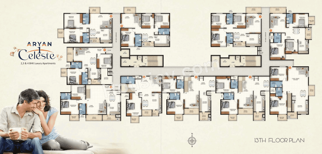 Aryan 1 Celeste Floor Plan