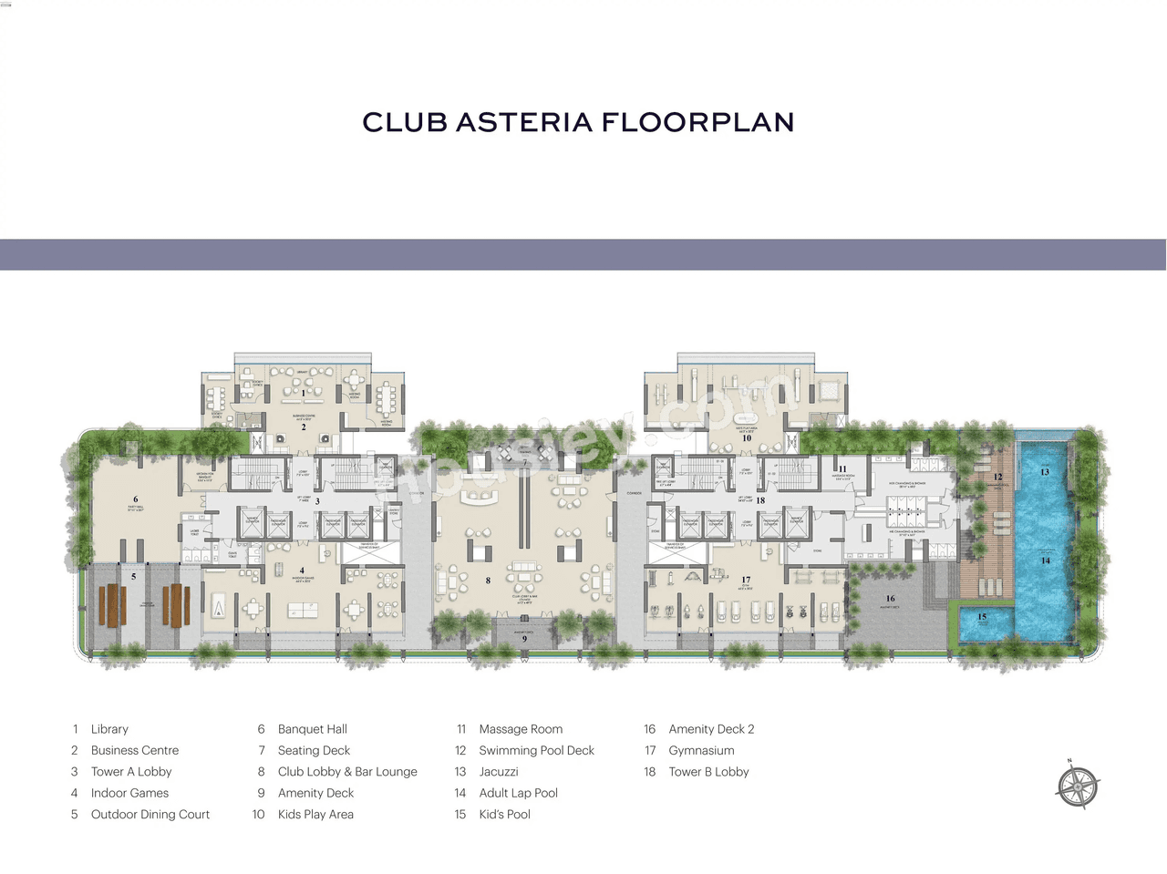 Asteria by Court yard Floor plan 1