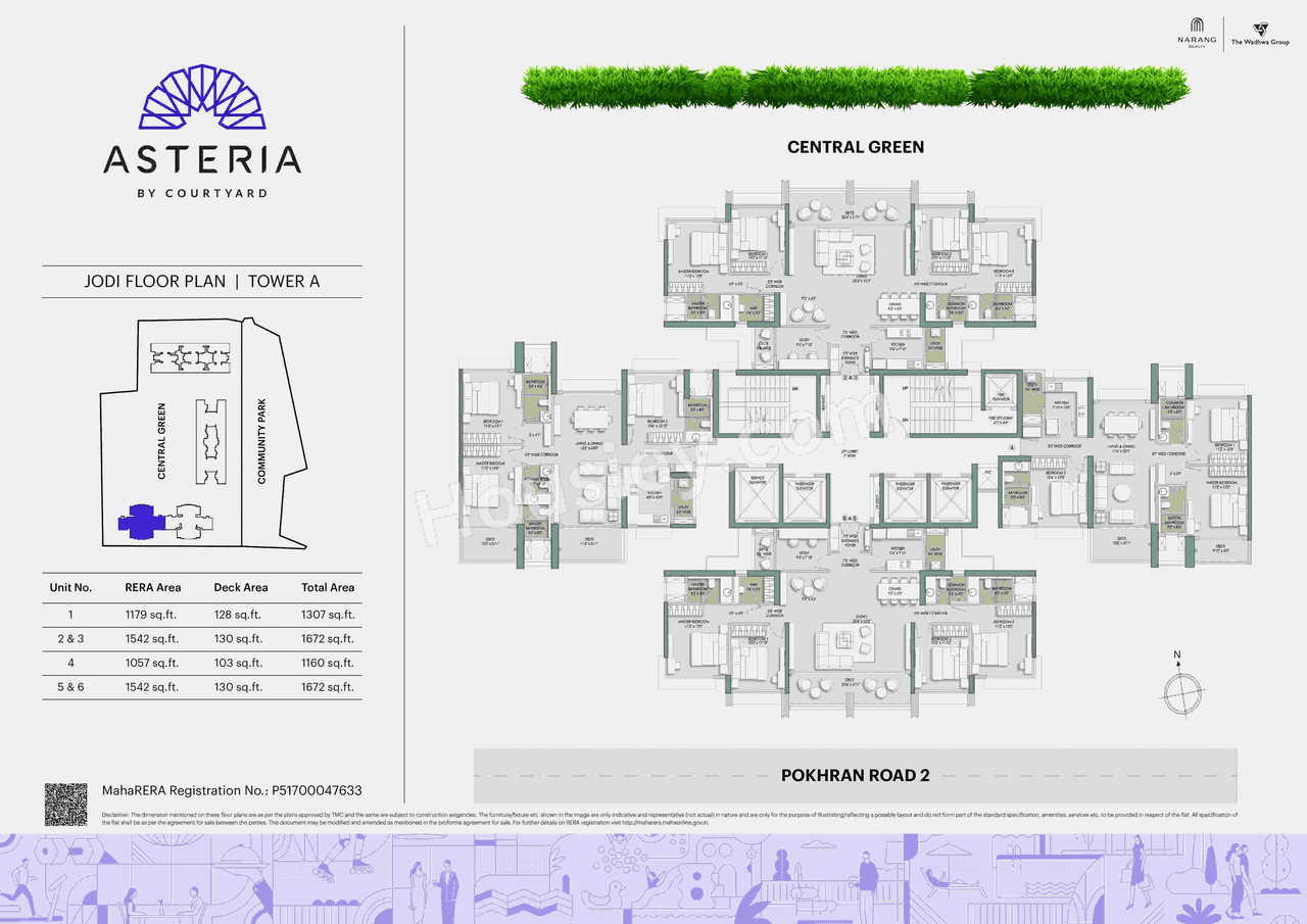 Asteria by Court yard Floor plan 3