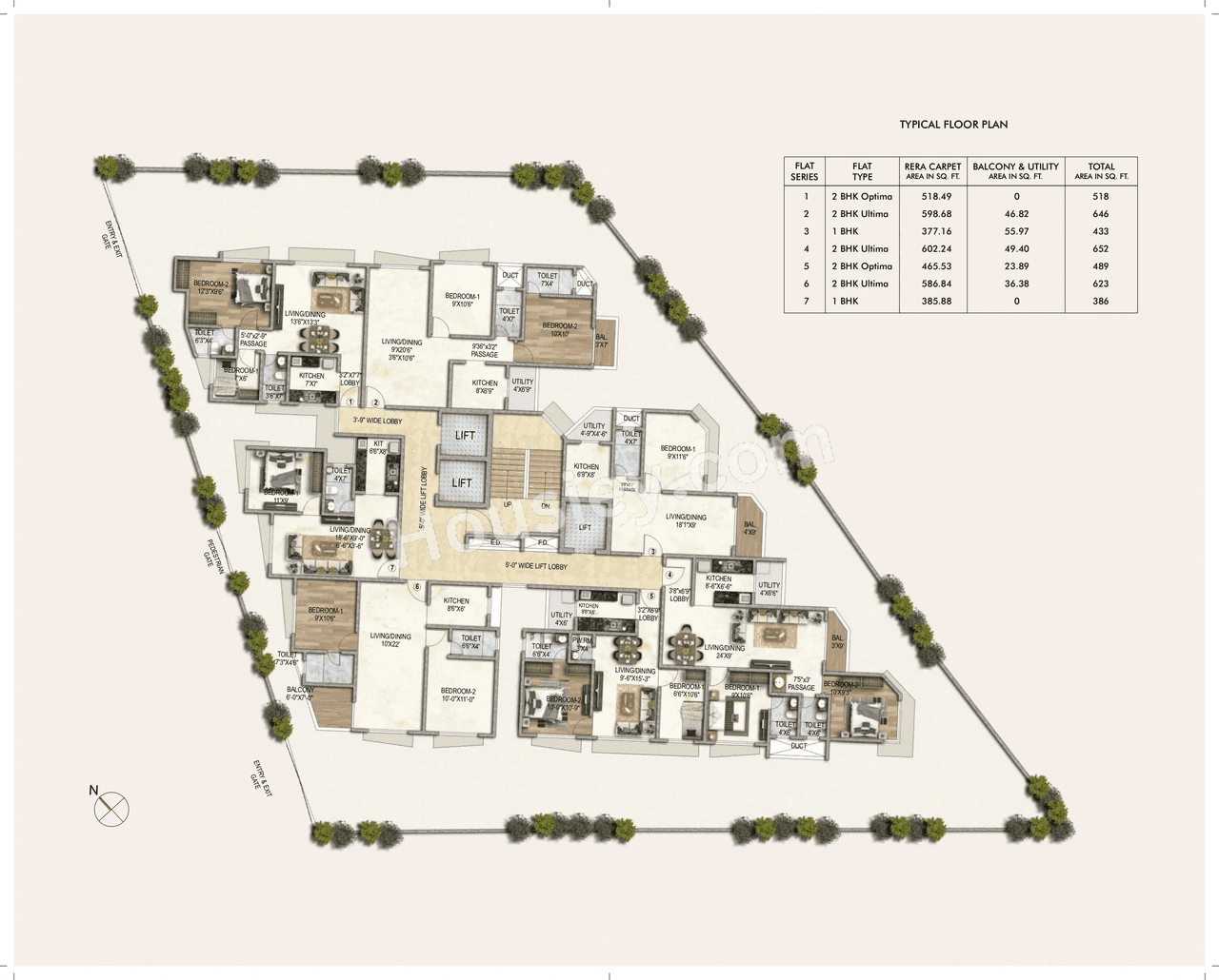 Atmiya Prime Vista Floor Plan