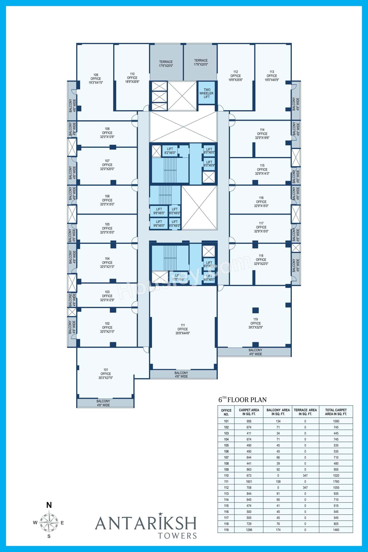 Aum Antariksh Towers Floor plan 1
