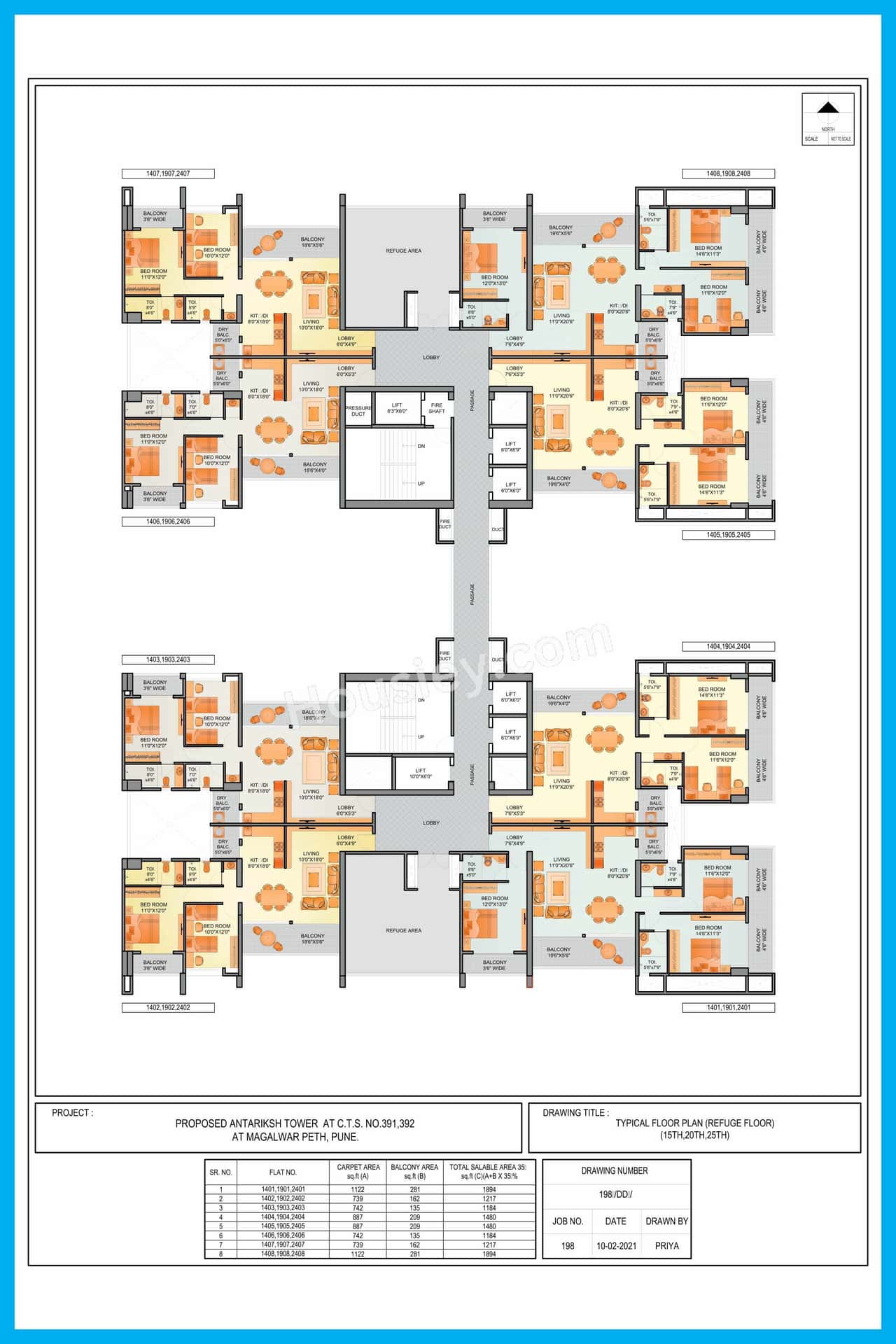 Aum Antariksh Towers Floor plan 4