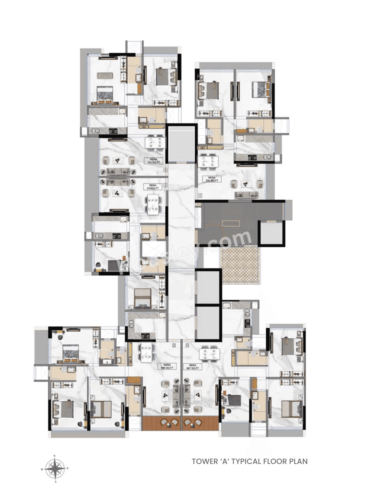 Avyukta Vedant Floor plan 1
