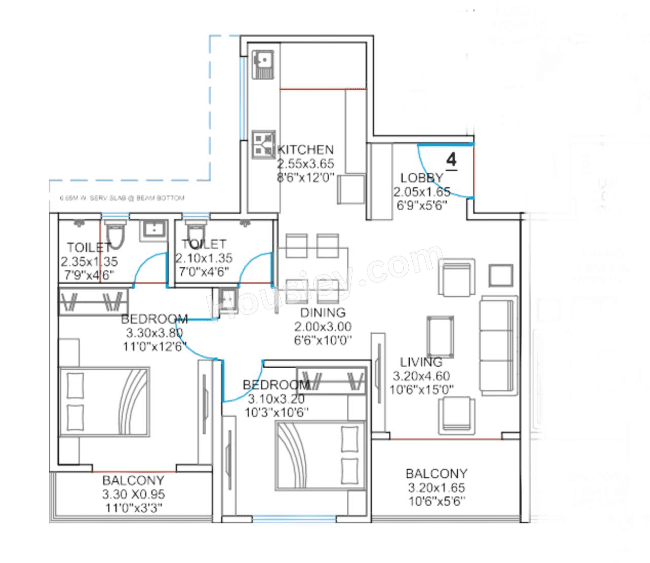 Balaji Oriana Nest Floor plan 7