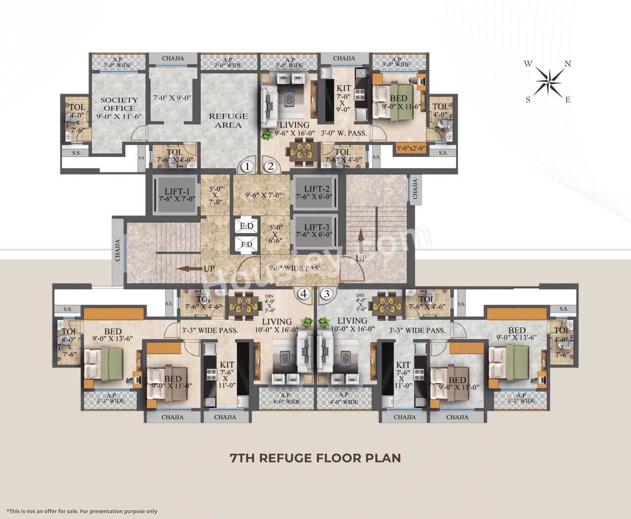 Bhutra Sky Avenue Floor plan 2