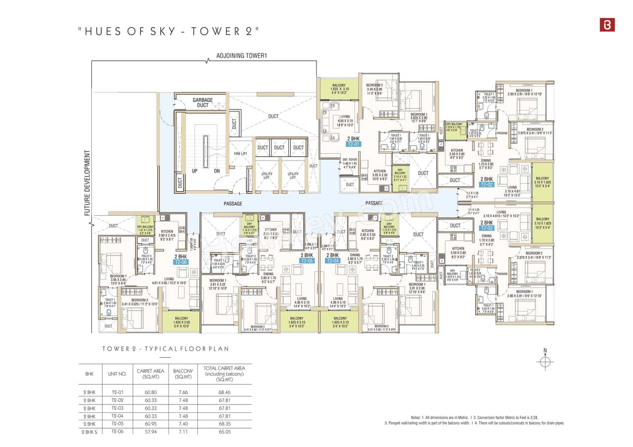 Bramhacorp Hues Of Sky Floor plan 3