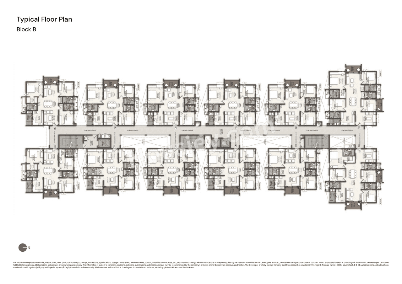 Brigade Enclave Floor plan 1