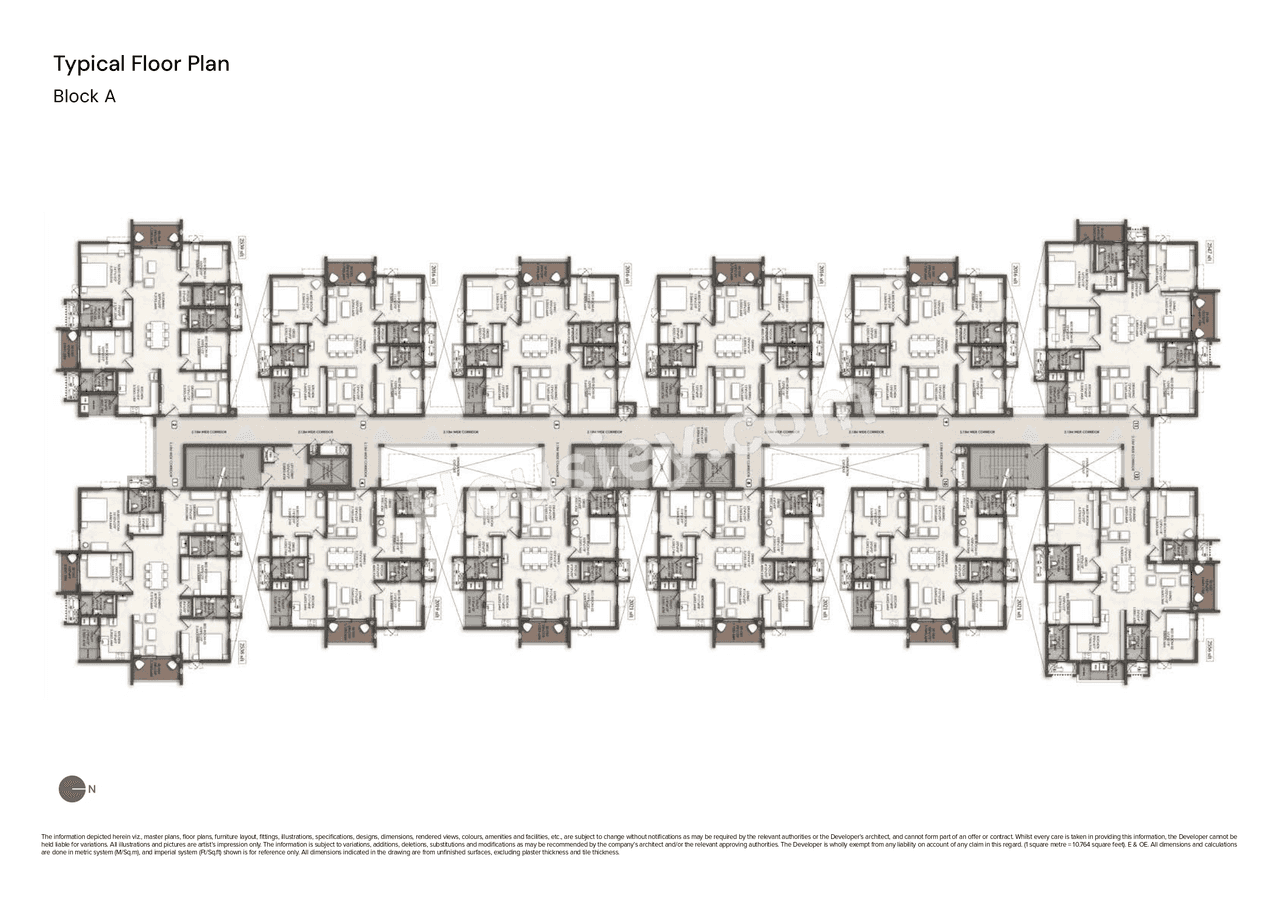 Brigade Enclave Floor plan 2