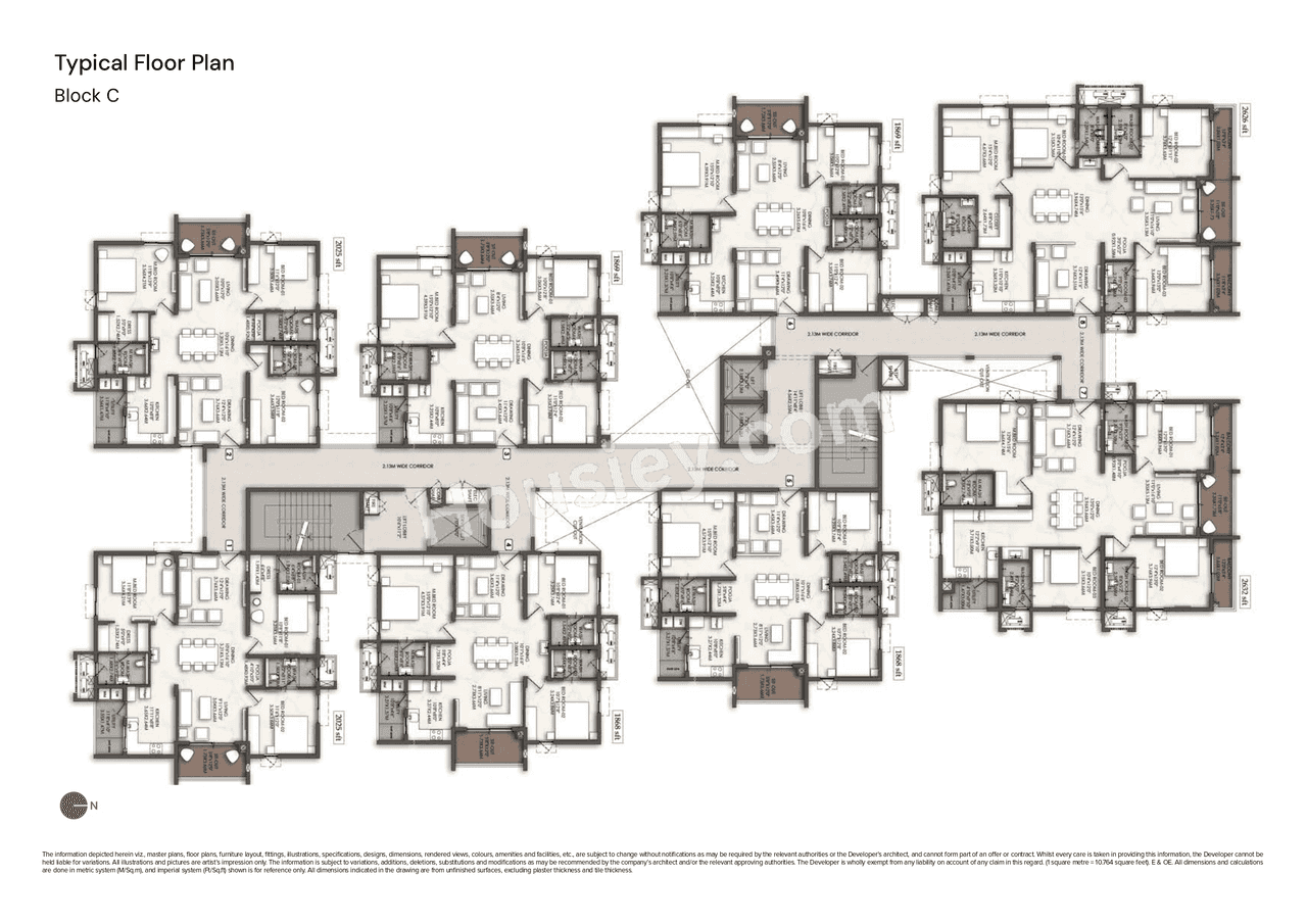 Brigade Enclave Floor plan 3