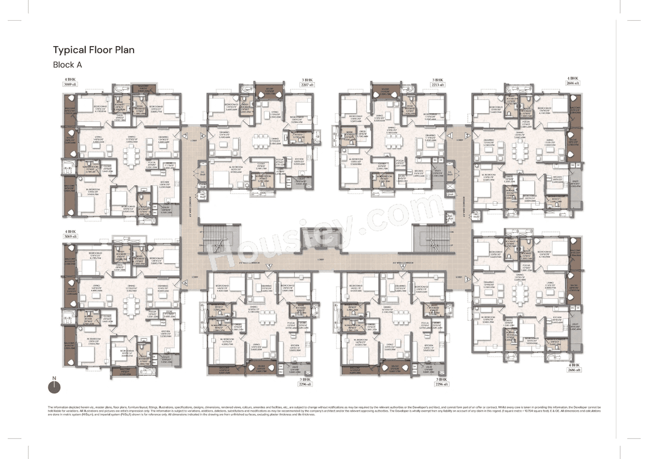 Brigade Manor Floor plan 1