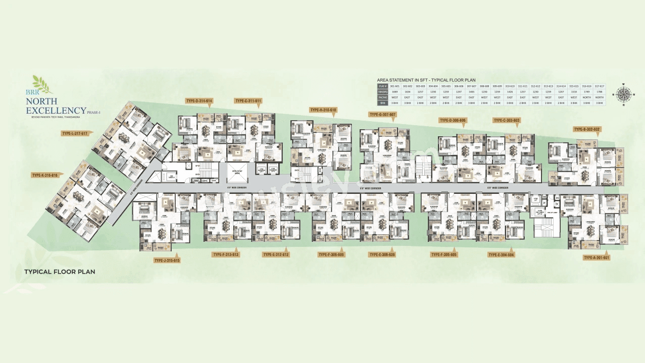 BRR North Excellency Floor plan 3