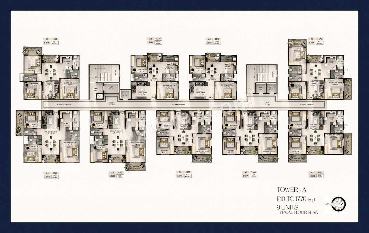 Candeur Novo Gardenia Floor plan 1