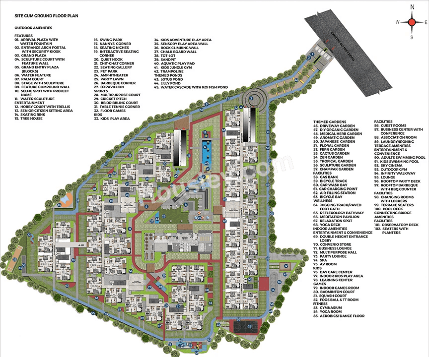 Casagrand Evon Floor plan 1