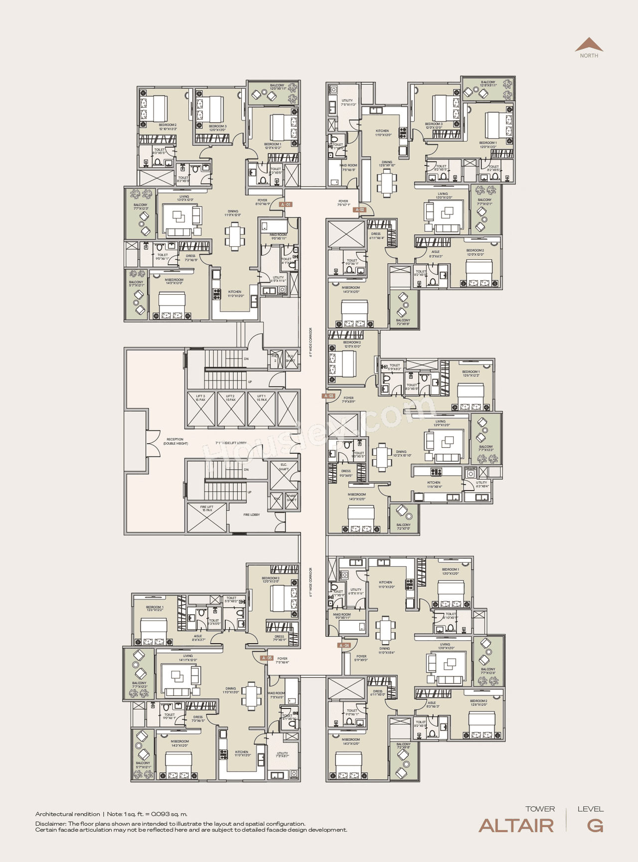 Century Jakkur Floor plan 1