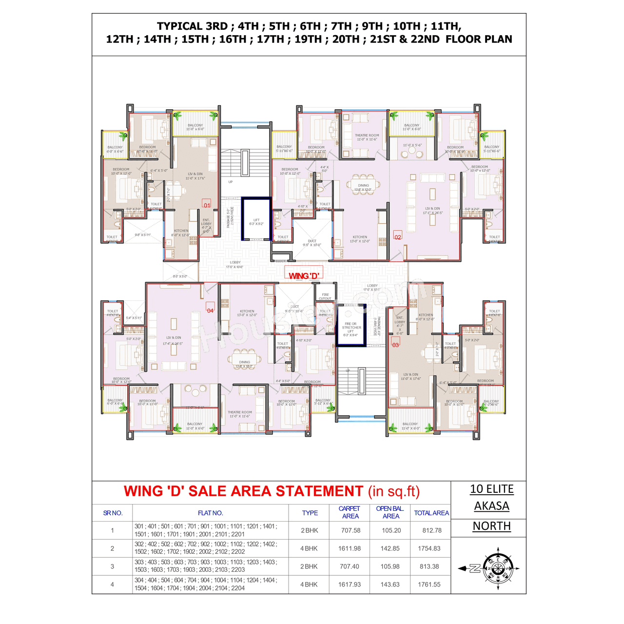 Chandrarang 10 Elite Akasa Floor plan 3