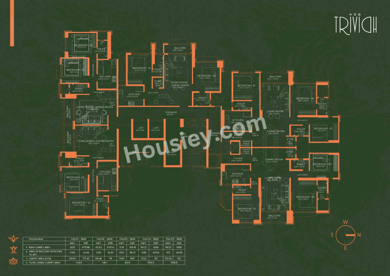 Cosmos Trividh Floor Plan