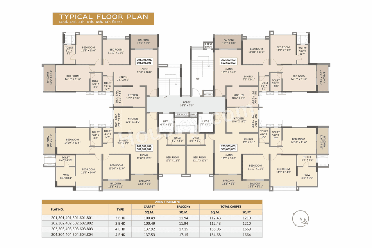 Cristallo The Arista Floor plan 6