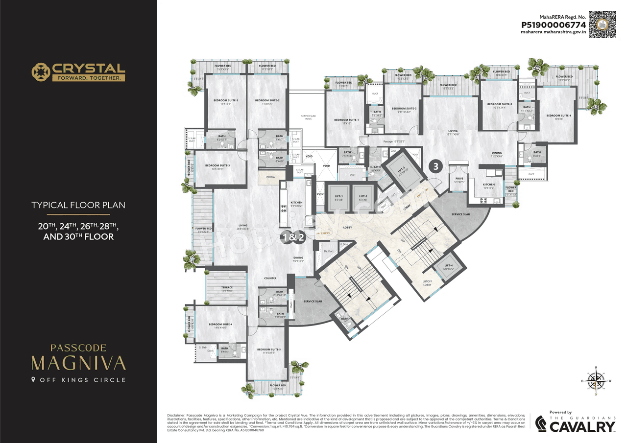 Crystal Vue Floor plan 3