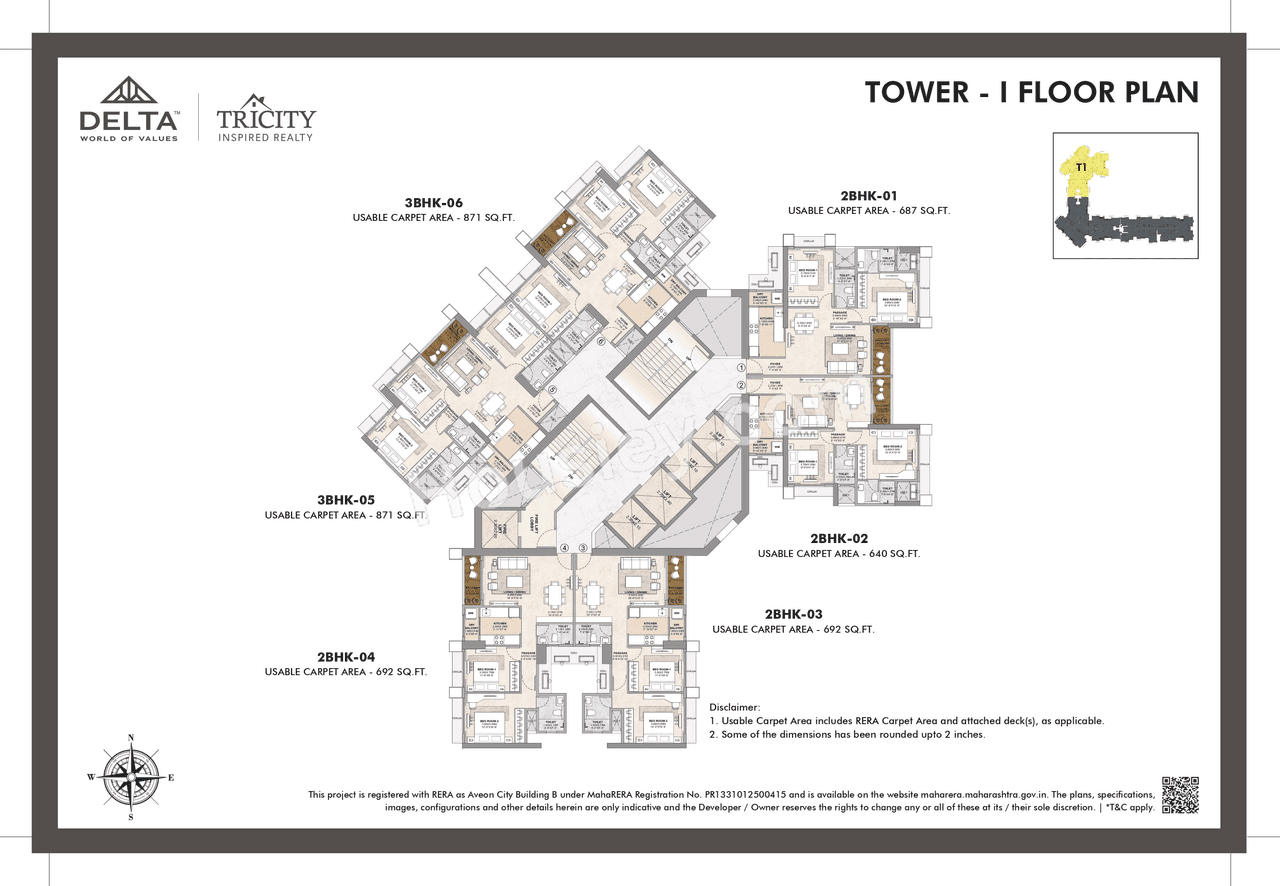 Delta Tricity Floor plan 1