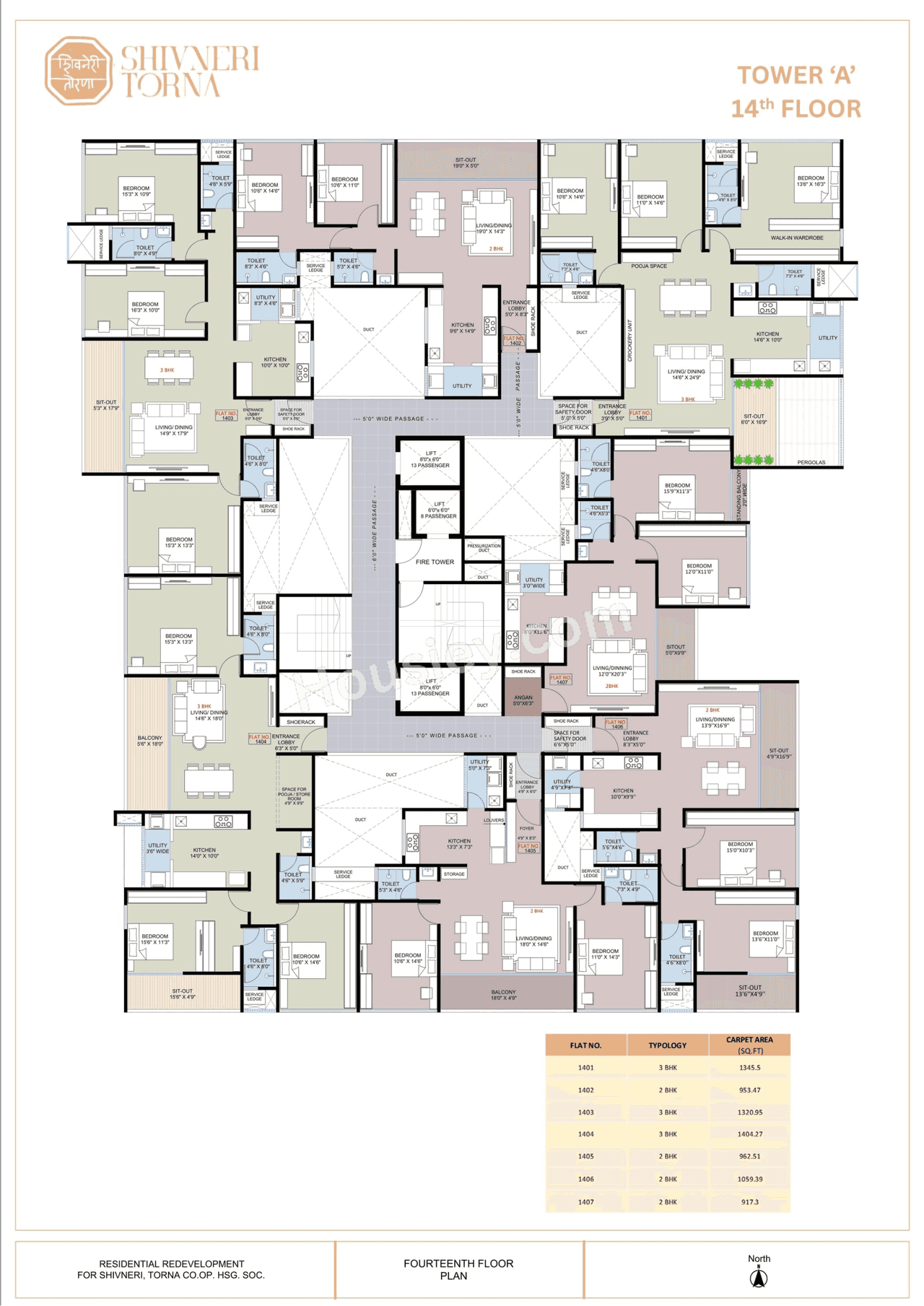 Deshpande Shivneri Torna Floor plan 14