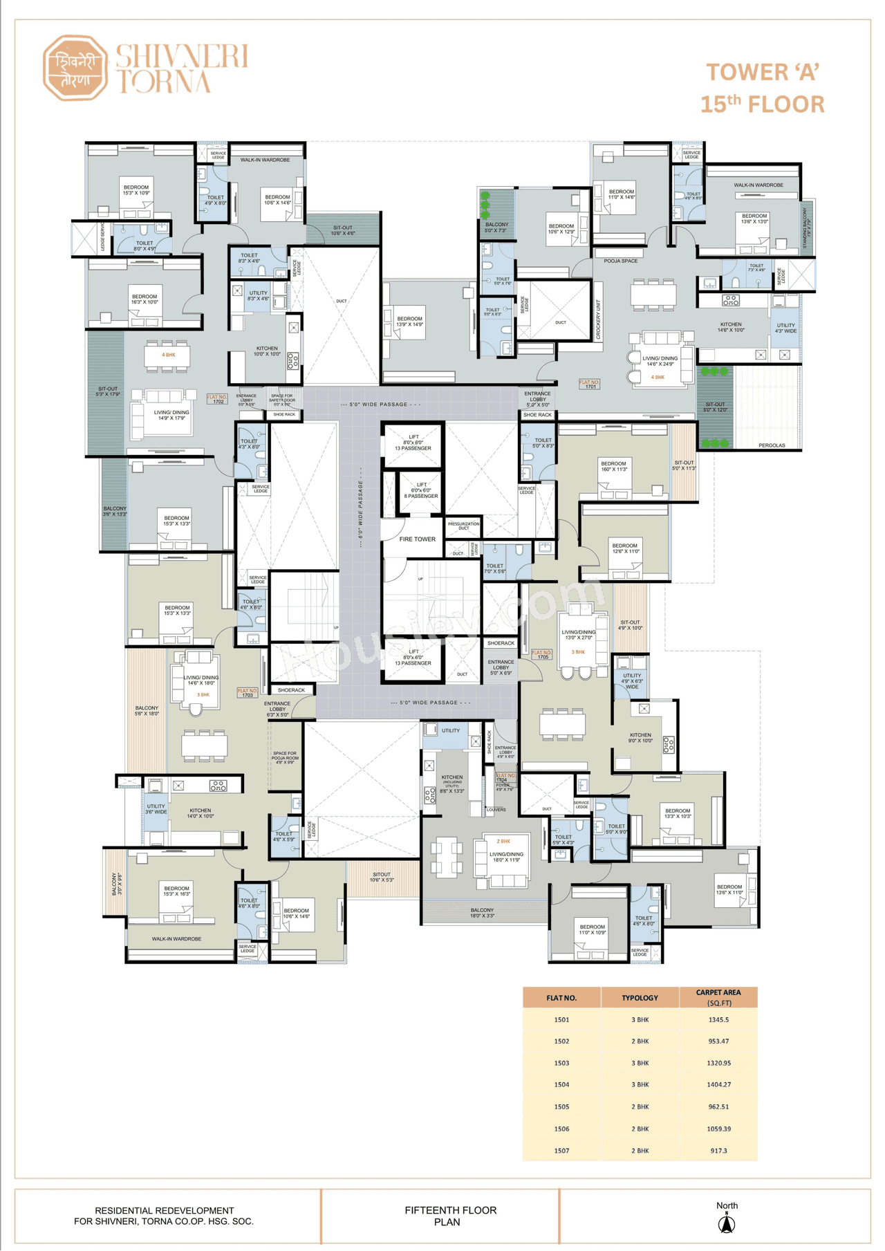 Deshpande Shivneri Torna Floor plan 15