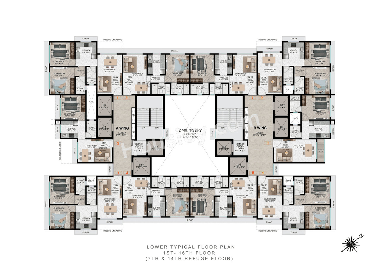 DGS Sheetal Cosmos Park Floor plan 1