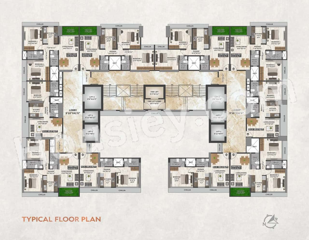 DGS Sheetal Kiara Floor plan 1