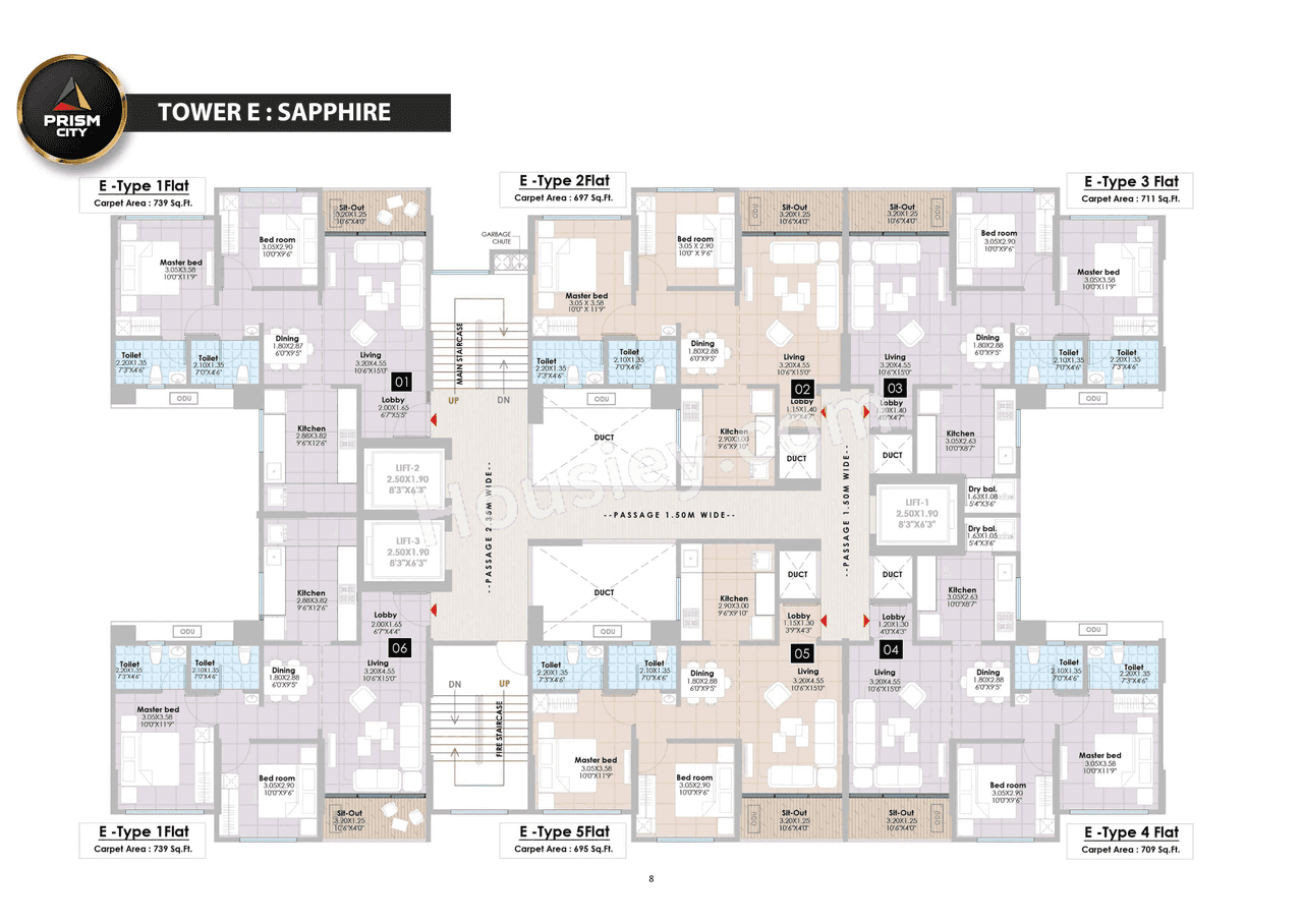 Diamond Prism City Blue Floor plan 3